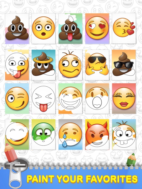 Screenshot #5 pour Emoticon livre à colorier