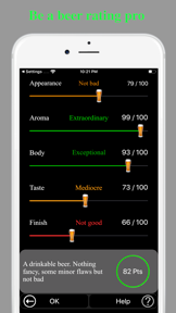 Beerista, the beer tasting app screenshot