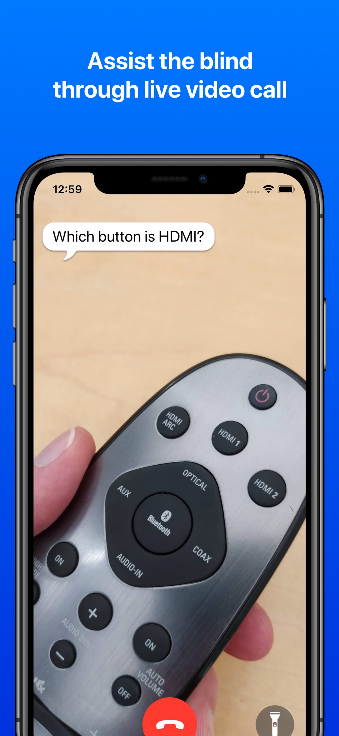 Screenshot do app Be My Eyes – Helping blind see