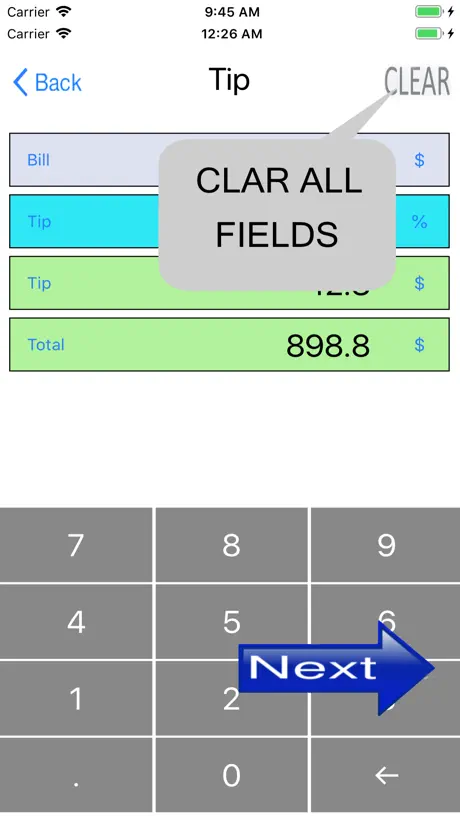 Simple percentage calculator