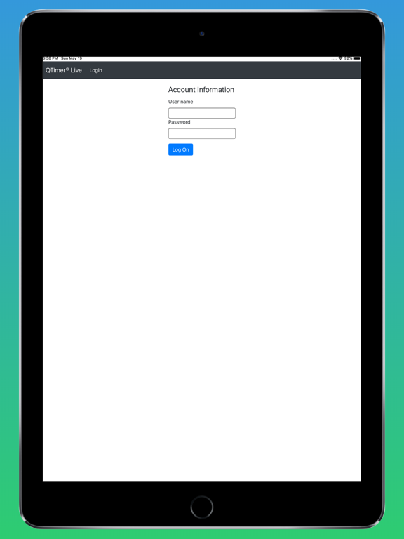 QTimer® Live iPad screenshot 1 - Business app