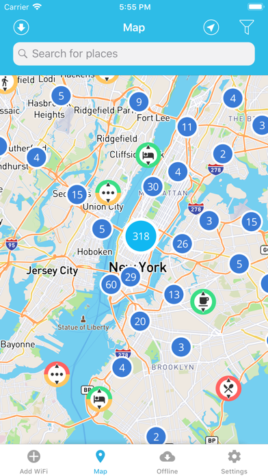 WiFi Finder + Map Screenshot