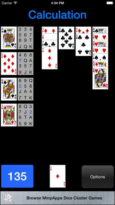 Calculation Solitaire Screenshot