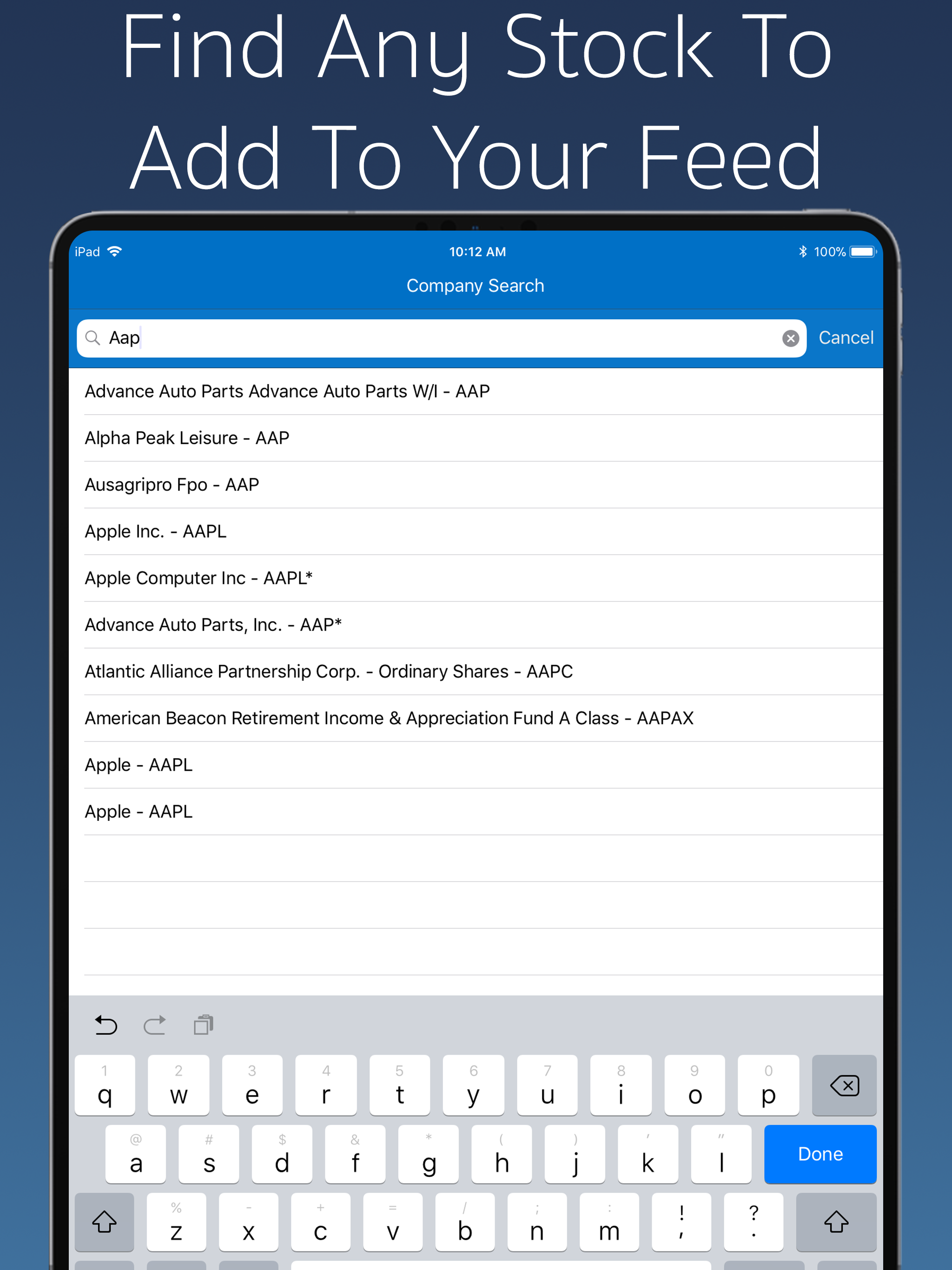 Follow Feed - Shares, Crypto