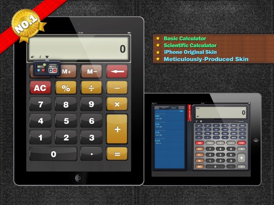 Screenshot #2 for Calculator HD for iPad.