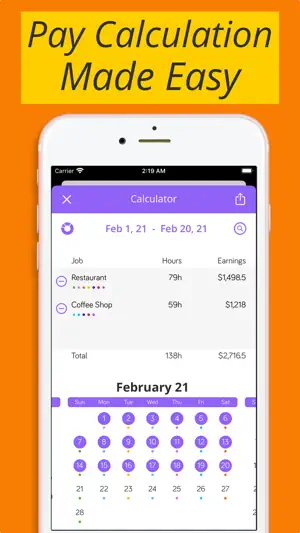 Shiftify - Shift Work Calendar screenshot 2