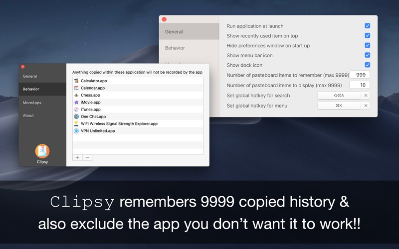 Clipboard History : Clipsy