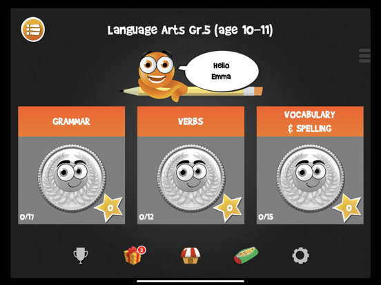 Screenshot #1 for iTooch 5th Grade Language Arts