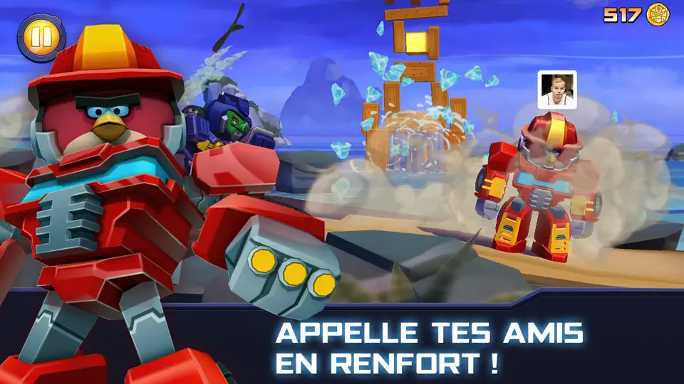 Capture d'écran de Angry Birds Transformers sur iPhone 3
