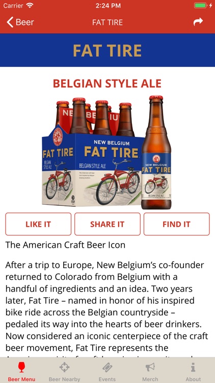 New Belgium Beer Mode