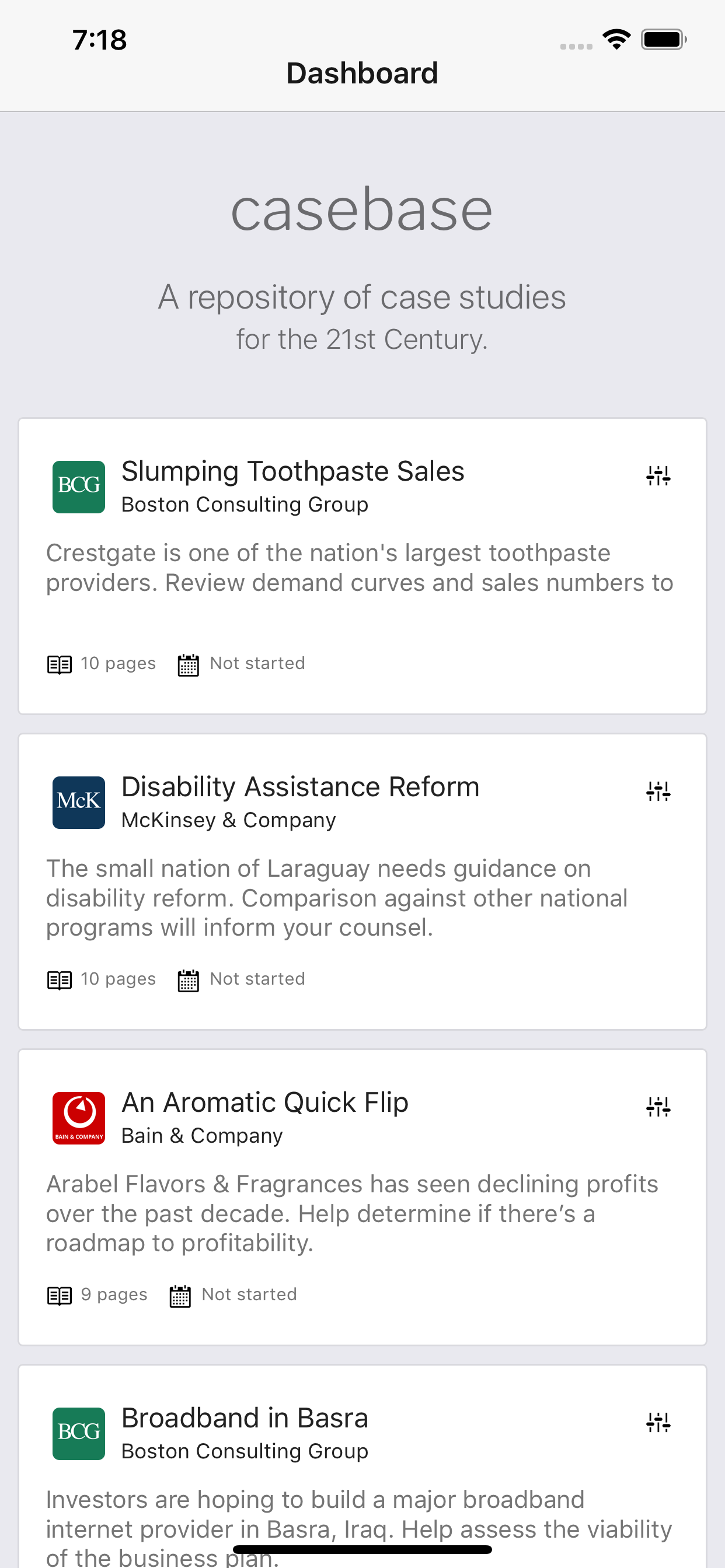 Consulting Case Interview Prep