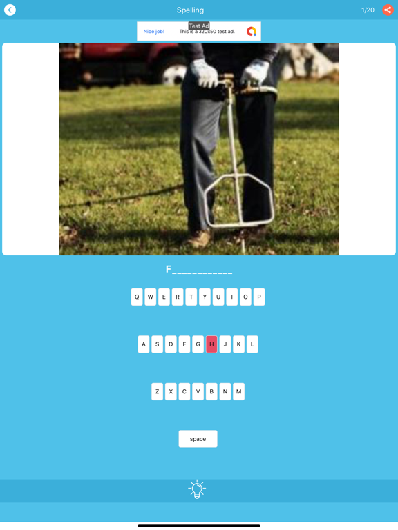 TOEFL Vocabulary-Play & Learn iPad screenshot 8 - Education app