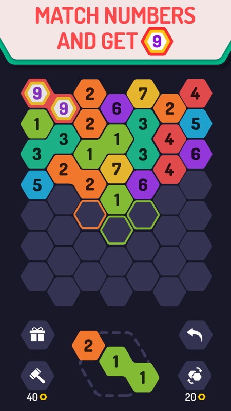 UP 9 - Hexa Puzzle! screenshot 1