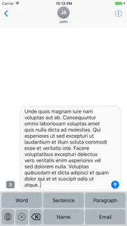 lorem ipsum generator keyboard iPhone Captures Décran 2