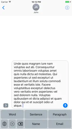 Lorem Ipsum Generator Keyboard iPhone image 2