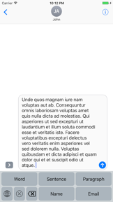Lorem Ipsum Generator Keyboard screenshot