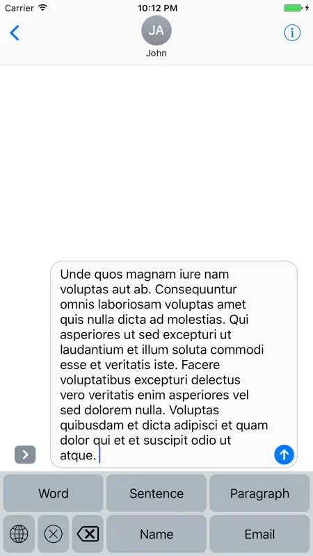 Lorem Ipsum Generator Keyboard screenshot 2 of 2
