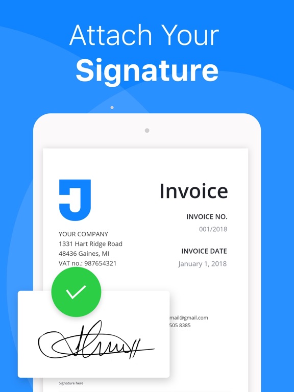 Go Invoice: Mobile Invoice App iPad screenshot 3 - Business app