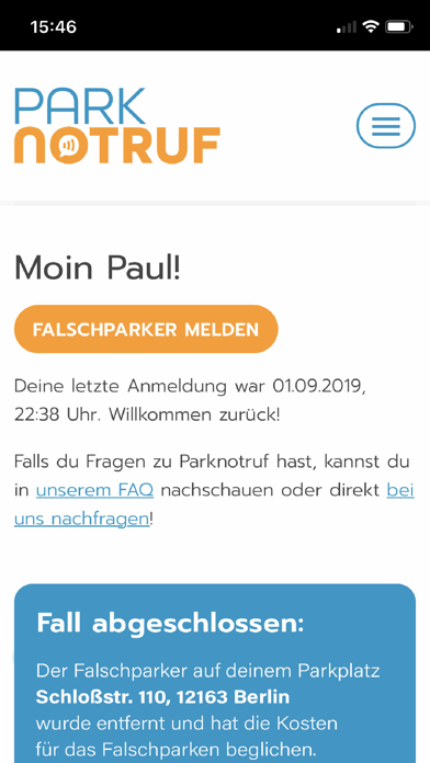 Parknotruf screenshot 3