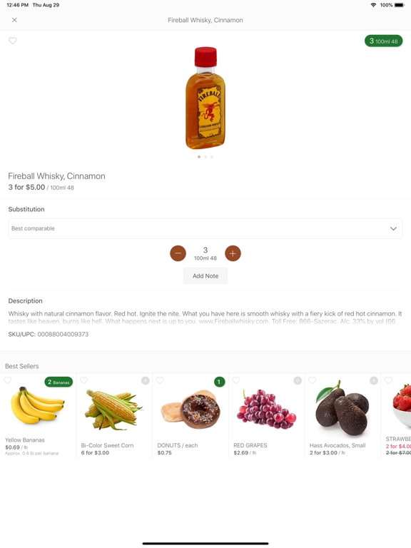 Ptacek IGA iPad screenshot 2 - Shopping app