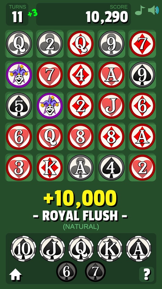 #5. Royal Flush Game (iOS) 由: David Barile