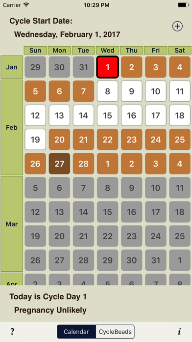 iCycleBeads Period & Ovulation Screenshot