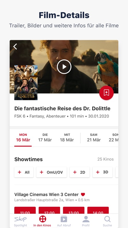 SKIP Kino, Filme, Serien