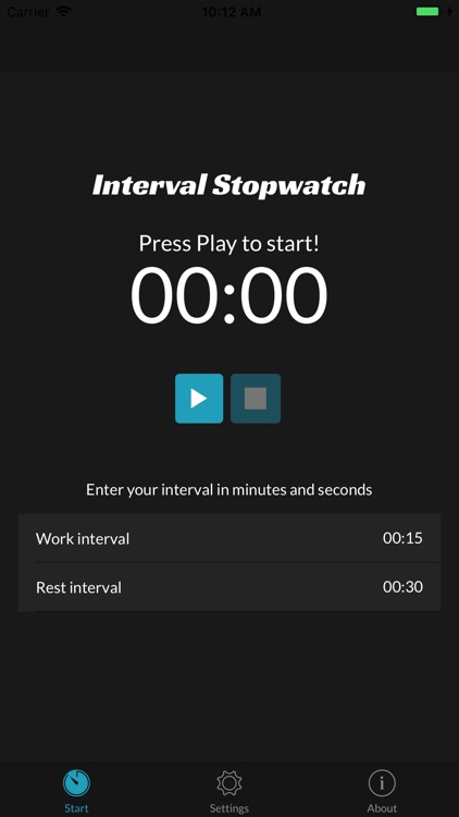 Interval Stopwatch Timer