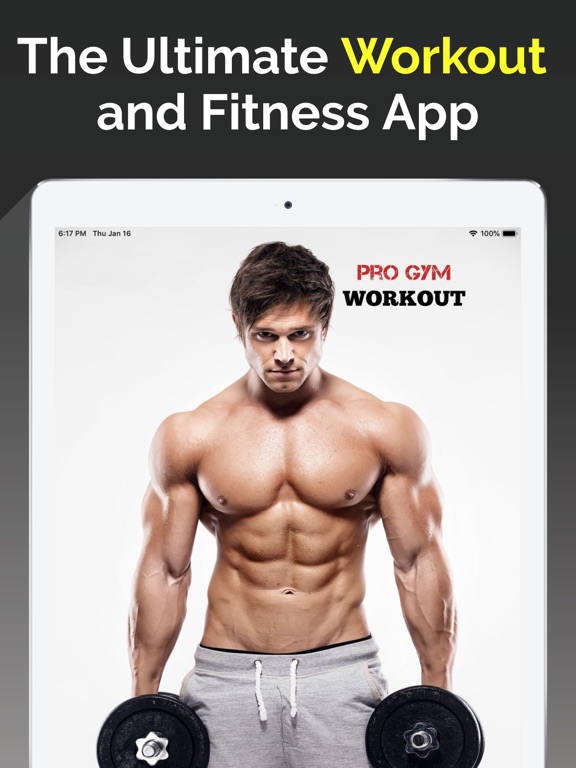 Gym Workout: Trainer & Tracker iPad screenshot 1 - Health & Fitness app