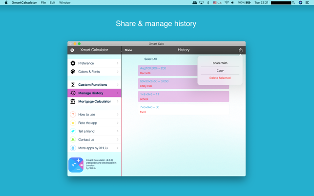Xmart Calculator Pro - Desktop(圖8)-速報App