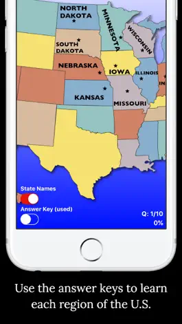 Game screenshot United States Map Quiz Edu Ed. mod apk