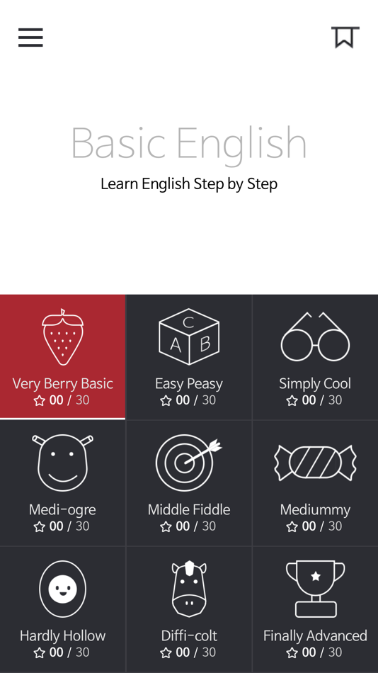 #1. Basic English for Beginners (iOS) 由: Steve Kim