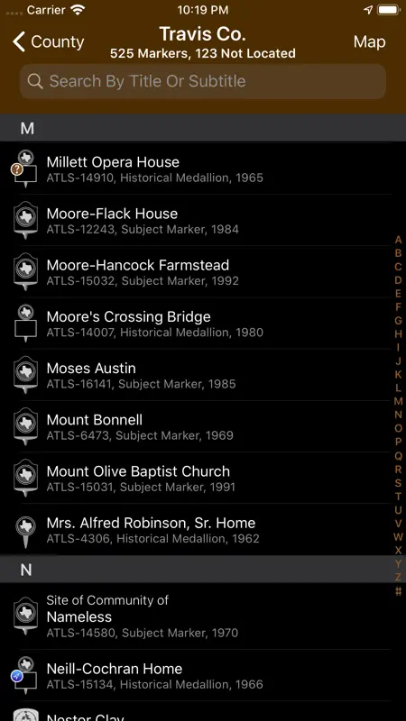 Texas Historical Marker Guide screenshot 7 of 10