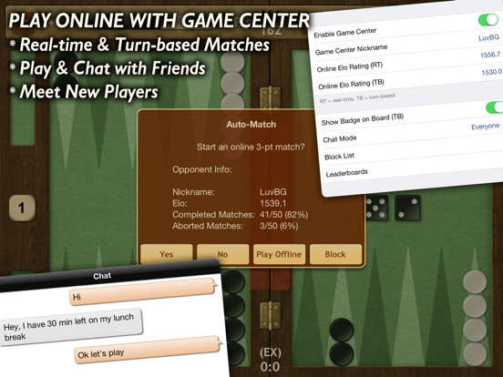 Backgammon NJ HD iPad app afbeelding 3