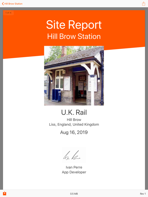 Site Report 2 iPad screenshot 6 - Productivity app