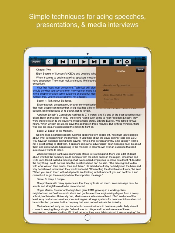 Speak Like a CEO (McGraw Hill) iPad screenshot 4 - Business app
