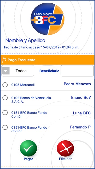How to cancel & delete Pago Móvil BFC from iphone & ipad 4
