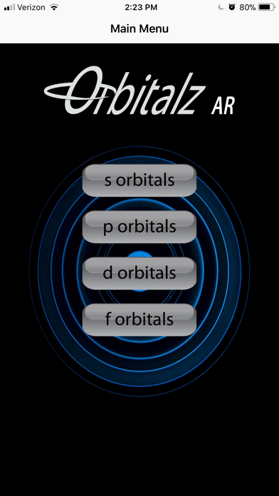 Screenshot #1 pour Orbitales atomiques AR