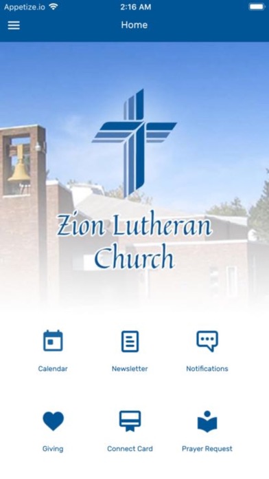 Zion Lutheran Church Ashland Screenshot