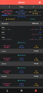 Macros - Calorie Counter screenshot #2 for iPhone