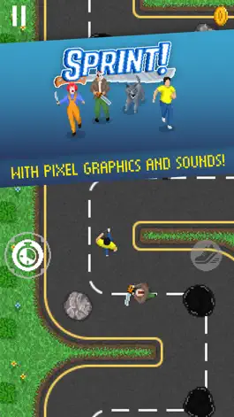 Game screenshot Sprint! - Pixel Running Game apk