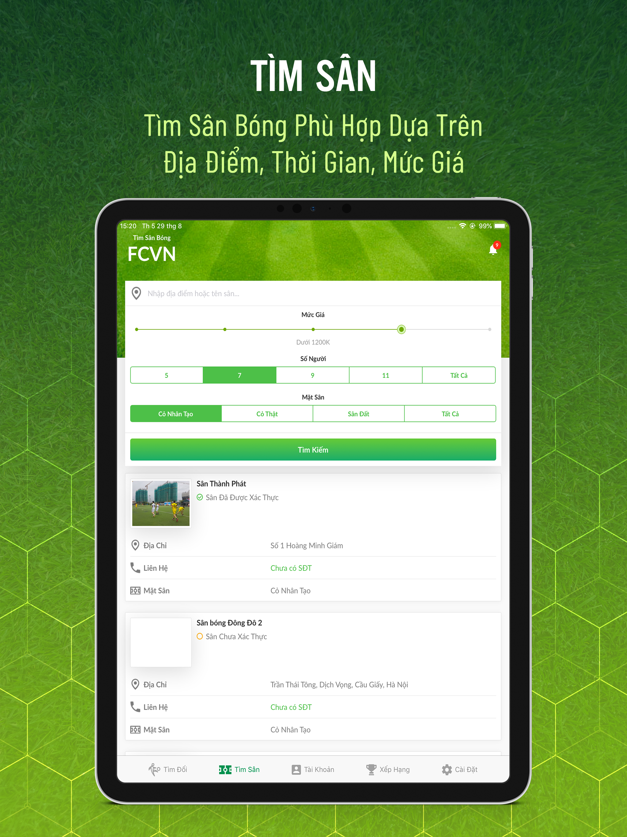 FCVN - Bắt đối bóng đá screenshot 7
