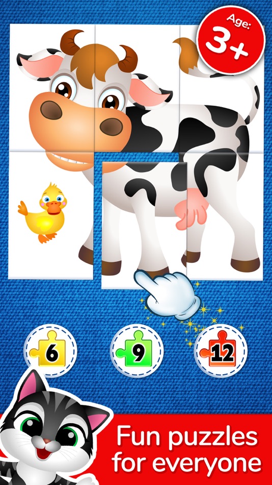 123 Kids Fun Puzzle Blue Games - 7.6 - (iOS)