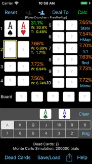 pokercruncher - preflop - odds iphone screenshot 2