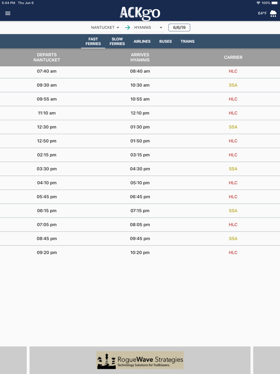 ACKGo iPad screenshot 1 - Travel app
