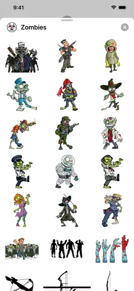 Game screenshot Zombie Sticker Pack mod apk
