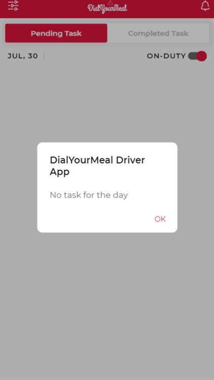 Dial Your Meal Driver App
