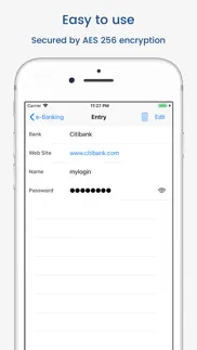 awallet cloud password manager iphone screenshot 2