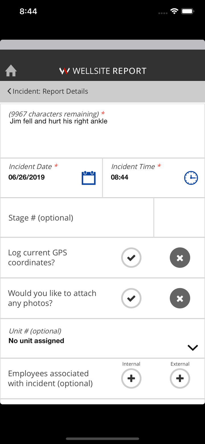 Wellsite Report screenshot 5