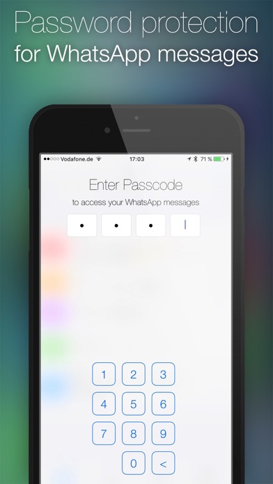 Password for WhatsApp Messages Screenshot